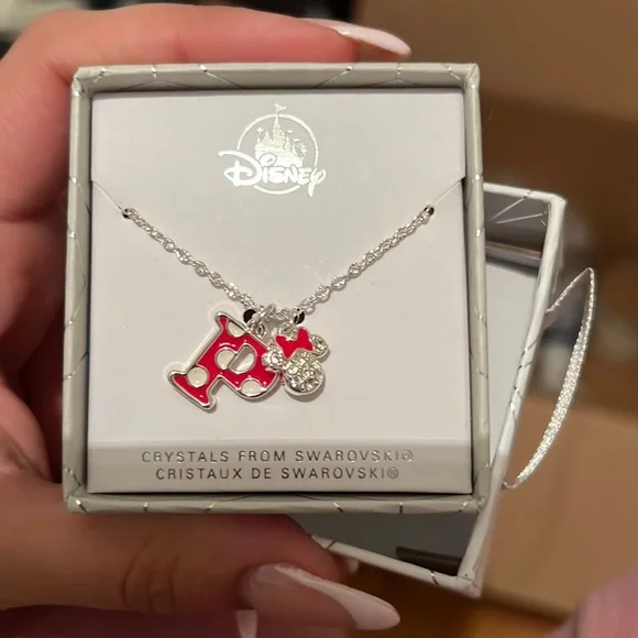 Disney Jewelry Minnie Mouse Initial Necklace Poshmark - Main Image